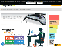 Tablet Screenshot of ergoteca.com